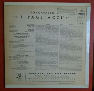 I Pagliacci/von Matacic Two Blue/Silver SAX 2399/400 2