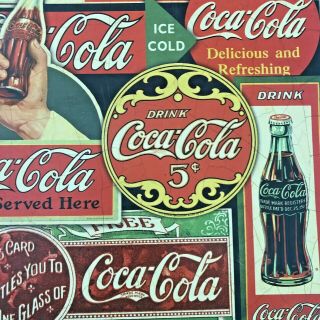 Vintage Coca Cola Diner 1950’s Style Double Sided Placemats Set Of Four RARE 3