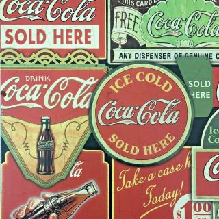 Vintage Coca Cola Diner 1950’s Style Double Sided Placemats Set Of Four RARE 5