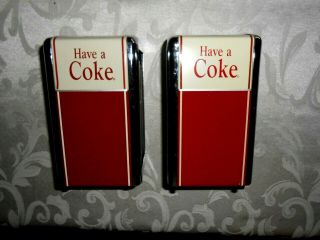 2 Coke Napkin Dispensers - Coca - Cola Brand - 1992 (that 