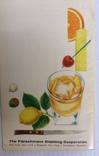 8 Vintage Schenley Bols Fleischmann Ronrico DuBouchett I.  W.  Harper Drink Recipes 5