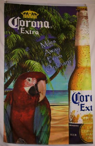 Corona Beach Vertical Parrot Beer Flag 5 
