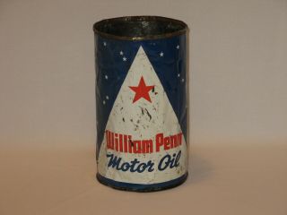 Vintage William Penn North Star Motor Oil Quart Tin/can