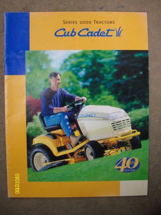 Htf Vintage Series 2000 Cub Cadet Tractors 40th Anniversary Booklet