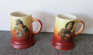 Vintage Christian Heurich Brewery Ceramic Beer Mugs