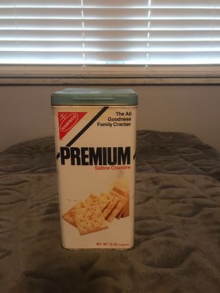 Vintage Tin 1978 Nabisco Premium Crackers
