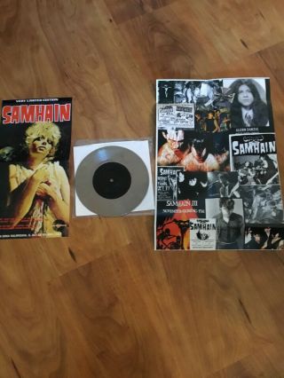 Samhain 7” Vinyl Misfits Danzig With Poster Horror Punk