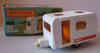 Vintage 1977 Matchbox " Caravan " Mib No.  31 Superfast Exc
