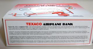 WINGS OF TEXACO 1992 NO.  13 TRAVEL AIR MYSTERY SHIP DIE CAST METAL BANK NIB 6
