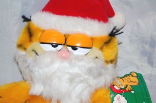Vintage 1981 Dakin Santa Claus Garfield Cat Stuffed Animal Garfield Plush Toy 2