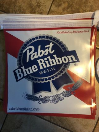 Pabst Blue Ribbon Pennant Flag Streamer American Beer Priority