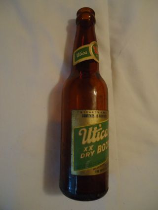 Utica Club Bock Beer paper label bottle West End Brewing Co 2