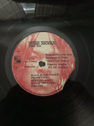 Wayne Wade Black Is Our Colour LP 1977 Jamaican Pressing Bob Marley Rare Vinyl 5