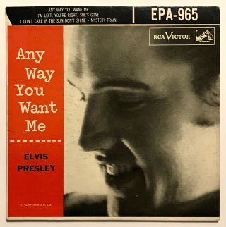 ELVIS PRESLEY Any Way You Want Me VG,  /VG,  EPA - 965 Rare 1956 Beauty 2