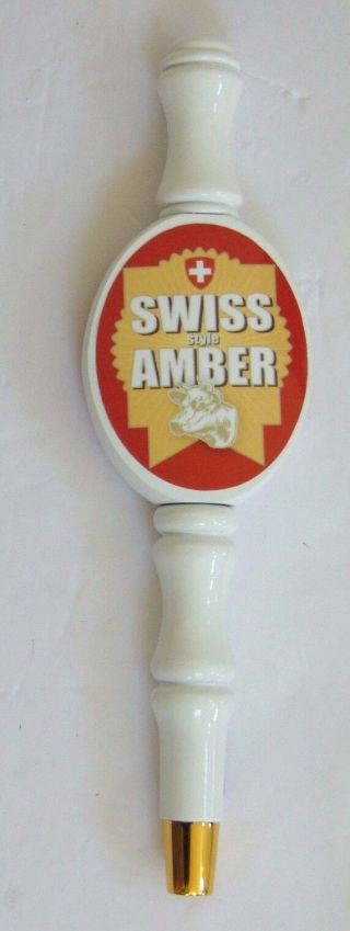 Rare Swiss Amber Brewery Beer Tap Handle 12 "
