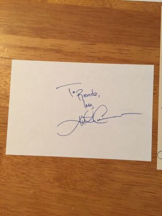 3 KIRK CAMERON HAND SIGNED AUTOGRAPHS - A COLLECTORS MUST HAVE 3