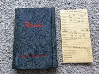 1946 Nash,  Dealership Showroom Salesmans Data Book.