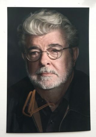 George Lucas Hand Signed Autograph Photo Star Wars Director