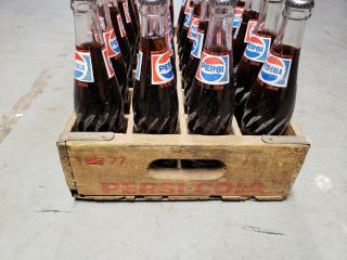 Vintage 10oz PEPSI - COLA twisted ACL SODA BOTTLE full case twisted bottles 77 4