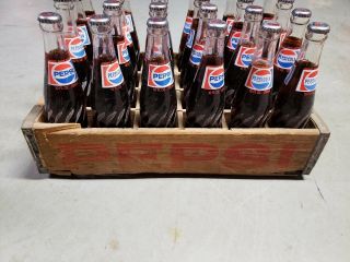 Vintage 10oz PEPSI - COLA twisted ACL SODA BOTTLE full case twisted bottles 77 5