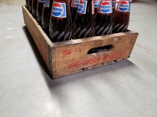 Vintage 10oz PEPSI - COLA twisted ACL SODA BOTTLE full case twisted bottles 77 6