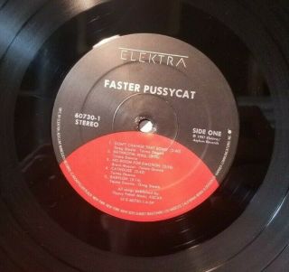 VINTAGE LP VINYL ALBUM FASTER PUSSYCAT ELEKTRA ASYLUM RECORDS 1987 6C2 4