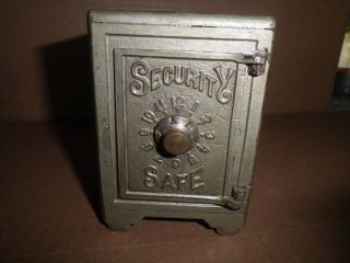Old Cast Iron Combination Security Safe 150 Still Bank Pat.  1887