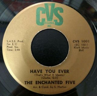 The Enchanted Five Have You Ever / Try A Little Love 1969 Usa 45 Northern Soul
