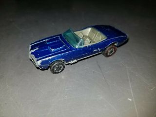 Hot Wheels Redline Custom Pontiac Firebird 1967 Blue Interior Grey/silver