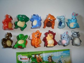 Kinder Surprise Set - Natoons Cute Forest Animals 2010 - Figures Collectibles