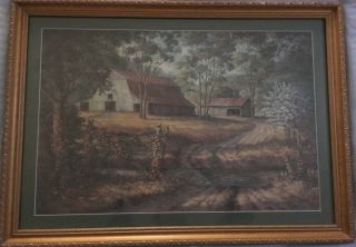 Vintage Billie Nipper Signed Print " Reflections Of Summer " Tennessee
