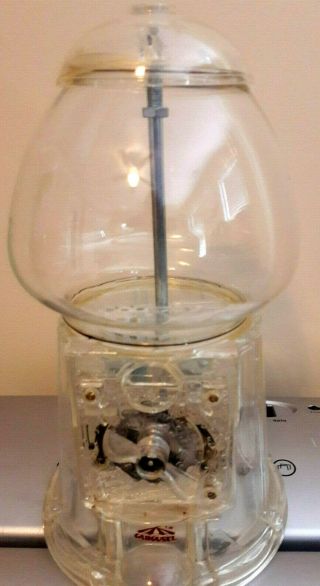 Vintage Carousel VERY RARE CLEAR COUNTER TOP GUM BALL CANDY MACHINE 11 