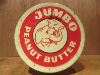 Vintage Clear Glass Jumbo Peanut Butter Jar 198
