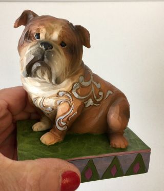 Jim Shore Heartwood Creek Hogan English Bulldog Dog Figurine Ornament 4056955