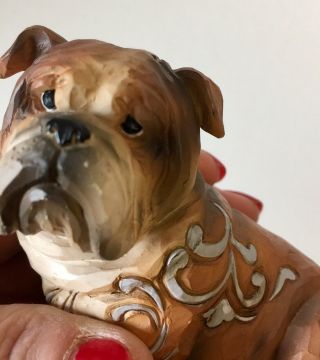 Jim Shore Heartwood Creek Hogan English Bulldog Dog Figurine Ornament 4056955 2