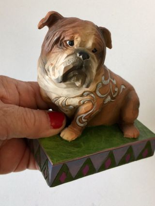 Jim Shore Heartwood Creek Hogan English Bulldog Dog Figurine Ornament 4056955 3