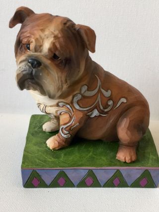 Jim Shore Heartwood Creek Hogan English Bulldog Dog Figurine Ornament 4056955 4