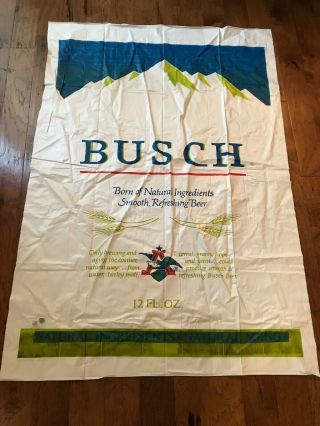 Vintage Busch Beer Head For The Mountains Vinyl Pool Raft