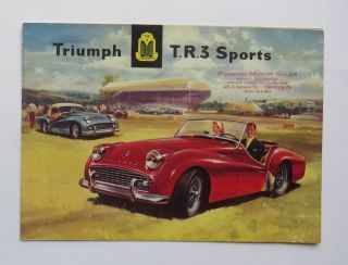 1957 Triumph Tr3 Sports Brochure Vintage