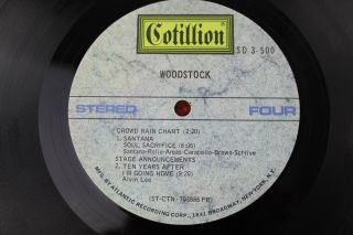 Woodstock 3 Record Set Music From The Woodstock Cotillion Records 1970 4