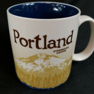 2009 Starbucks Portland,  Oregon Collectors Series City Coffee Mug Cup 16 Oz