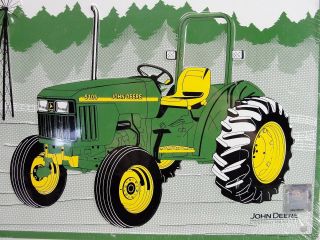 NOTHING RUNS LIKE A JOHN DEERE LICENSED TIN METAL WALL SIGN TRACTOR 18x12 US 2