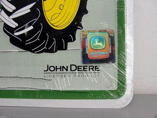 NOTHING RUNS LIKE A JOHN DEERE LICENSED TIN METAL WALL SIGN TRACTOR 18x12 US 4