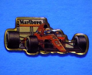 Ferrari - Alain Prost - F1 Formula 1 Racing Car - No.  27 - Marlboro - Vintage Pin