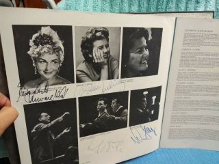 Mozart Cosi Fan Signed Kraus Bohm Ludwig Berry Schwarzkopf Record Lp 1971 Opera