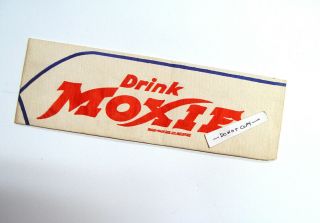 Crisp Old Soda Fountain Drink Moxie Soda Pop Advertising Sign Hat