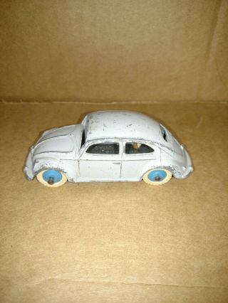 Vintage Dinky Toys Volkswagen Vw Bug Meccano Grey