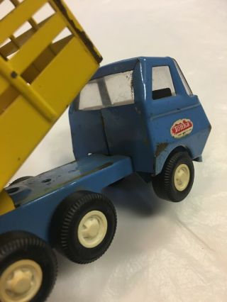 1960’s Vintage Tiny Tonka Dump Stake Farm Truck 527 Toy Pressed Steel 8