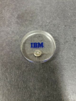 Vtg.  Paperweight IBM 1620 Computer Transistor & Memory Embedded in Lucite (1959) 5