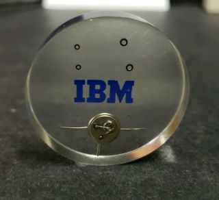 Vtg.  Paperweight IBM 1620 Computer Transistor & Memory Embedded in Lucite (1959) 6